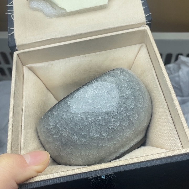 茶盏黑冰禅定配礼盒