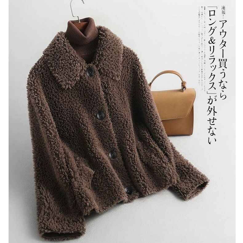 F4时尚女装貂绒外套气质百搭