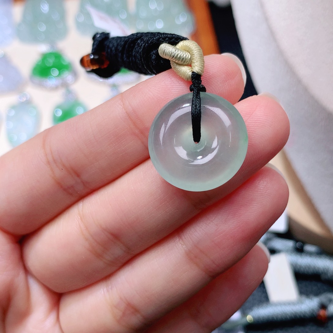 颈饰未镶嵌翡翠扣子19.5+5.5