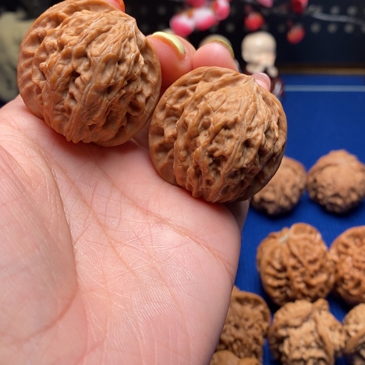 每***心把件文玩核桃38尺山地磨