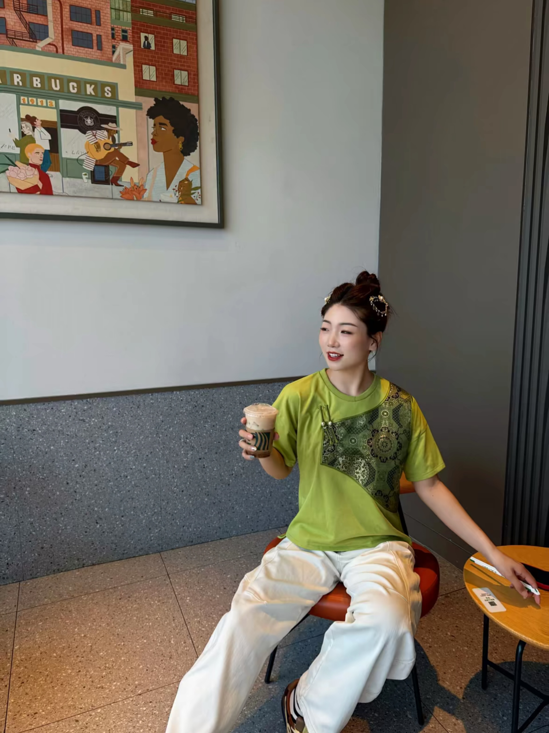 蒙古元素民族风半袖男士