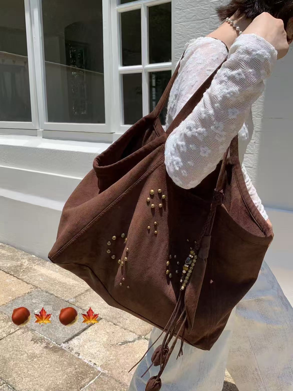 复古风 单肩款 通勤风拉链复古单肩休闲防刮斜挎包