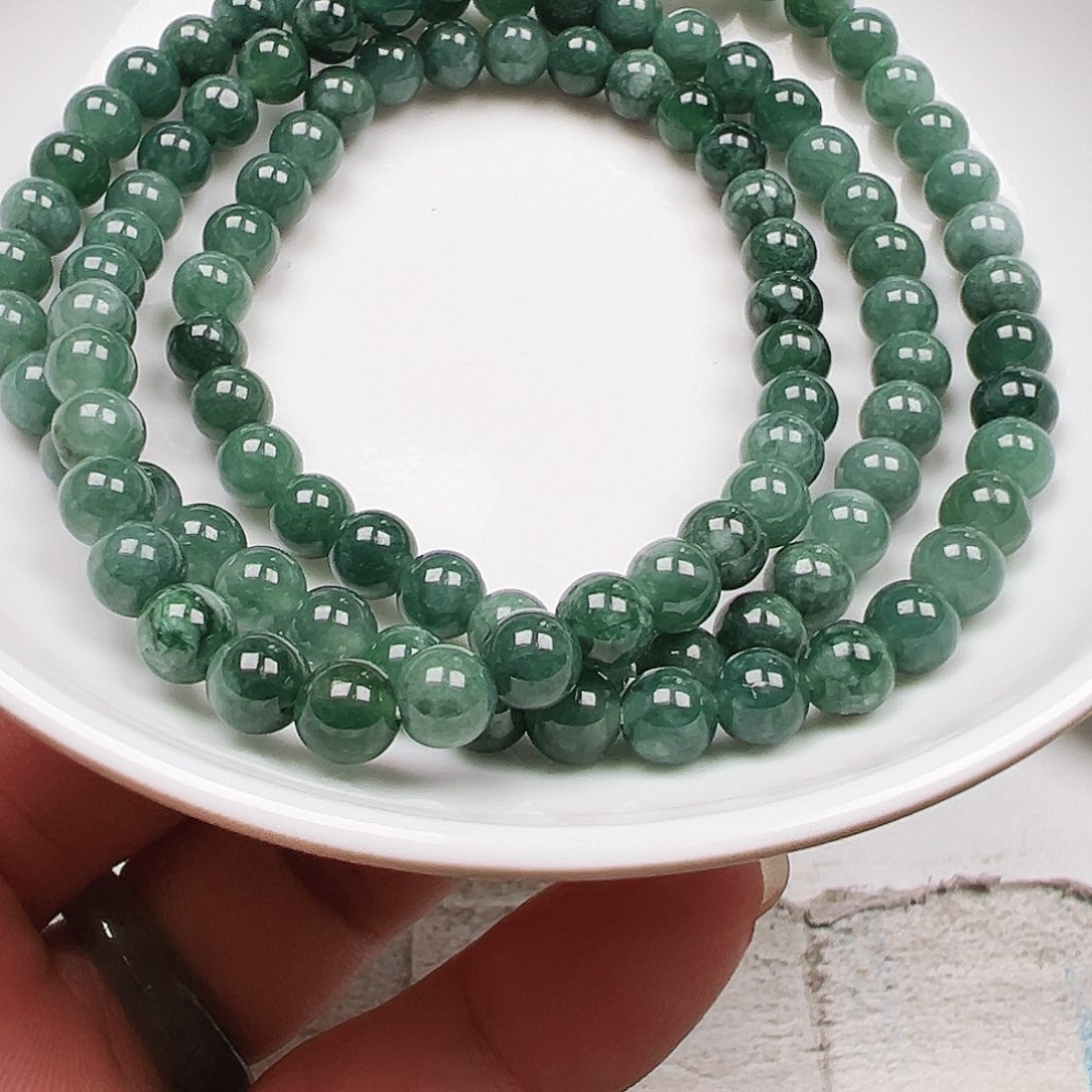 阿***童翡翠散珠多样性发货