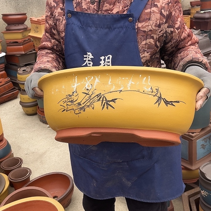紫砂紫砂花盆也在