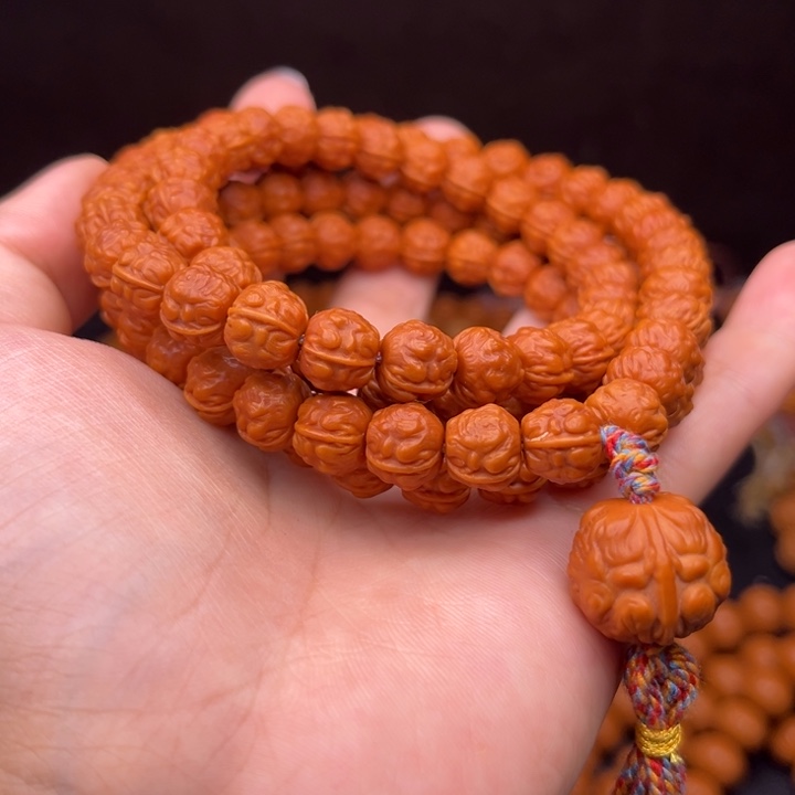 猴头核桃吊坠11金蝉脖挂108坠蝉