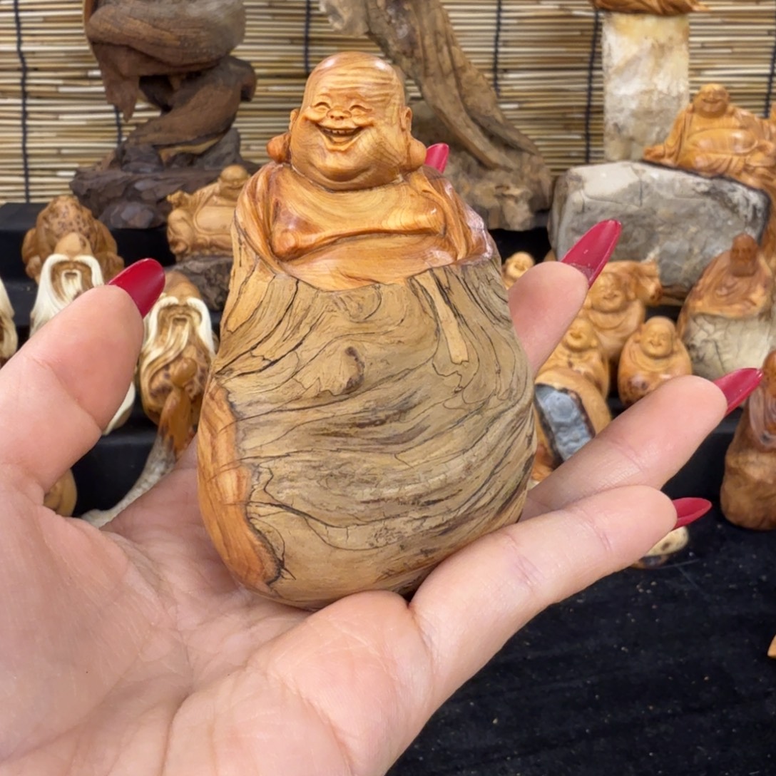 五***海柏木（崖柏）手把件