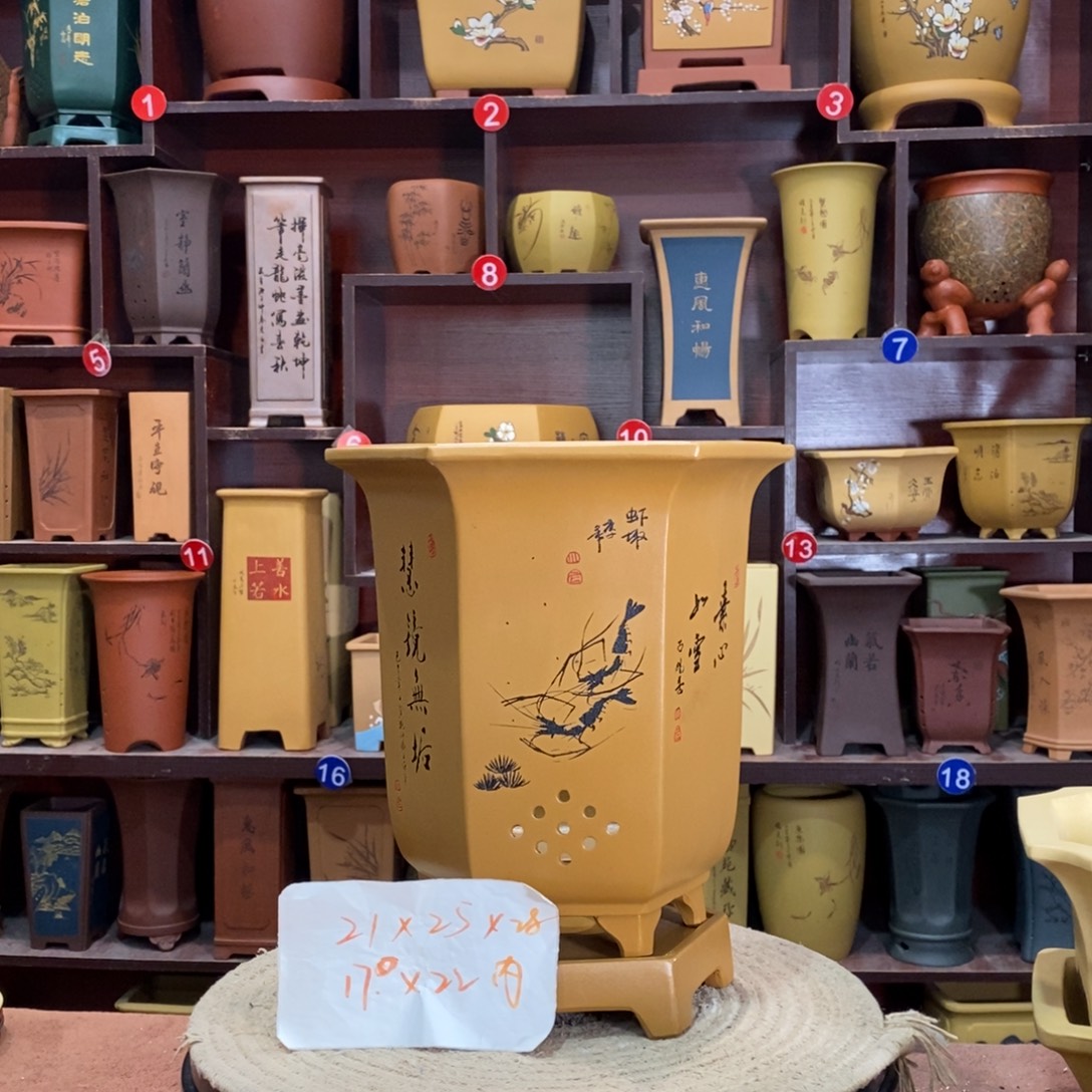 紫砂艺术紫砂花盆