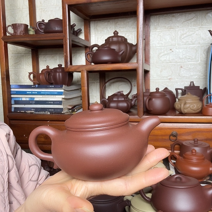 龙***具茶壶紫砂仿古300cc底槽清精工半乎