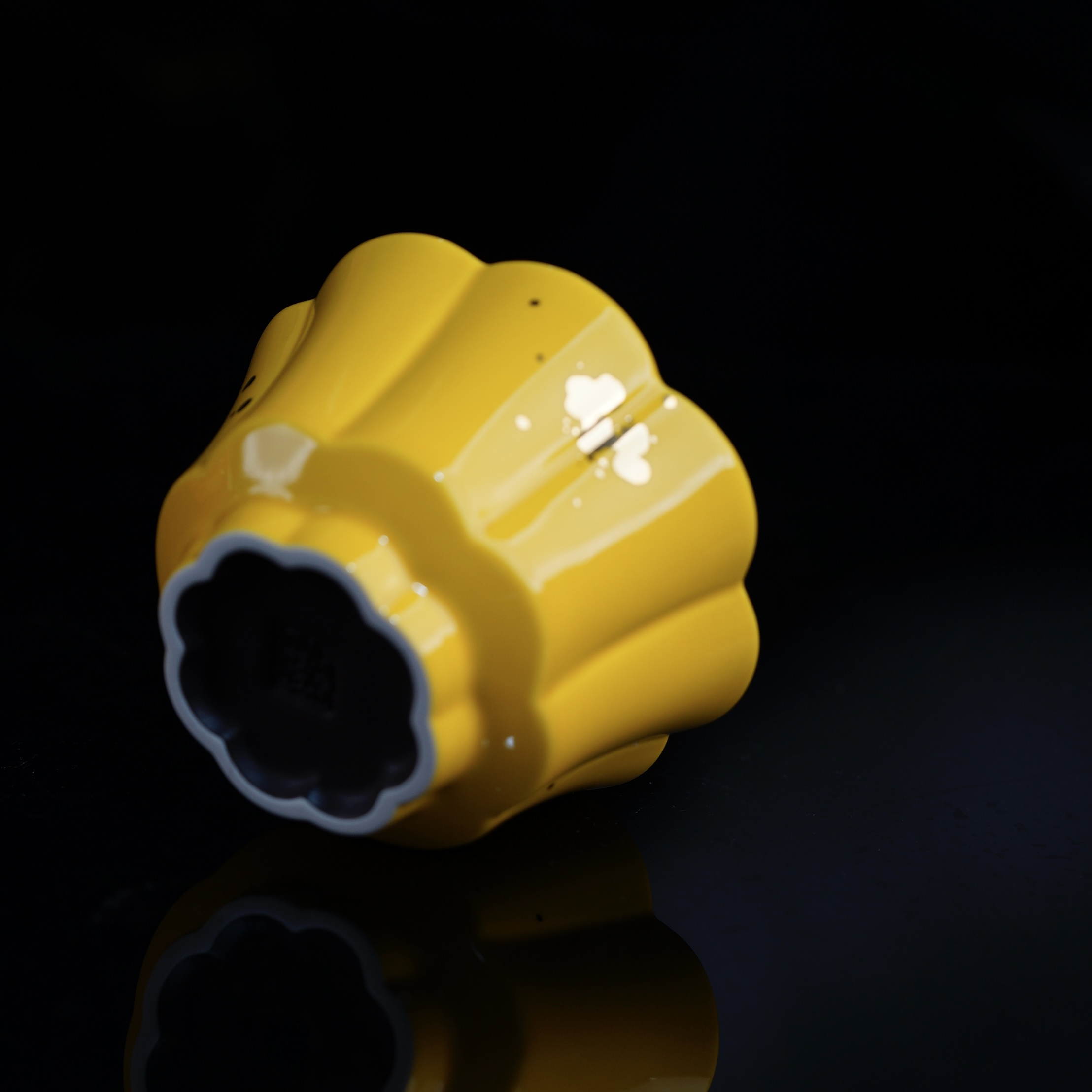 【宜景窑宝石釉鎏金系列】100cc素蕊主人杯原矿紫砂全手工制作