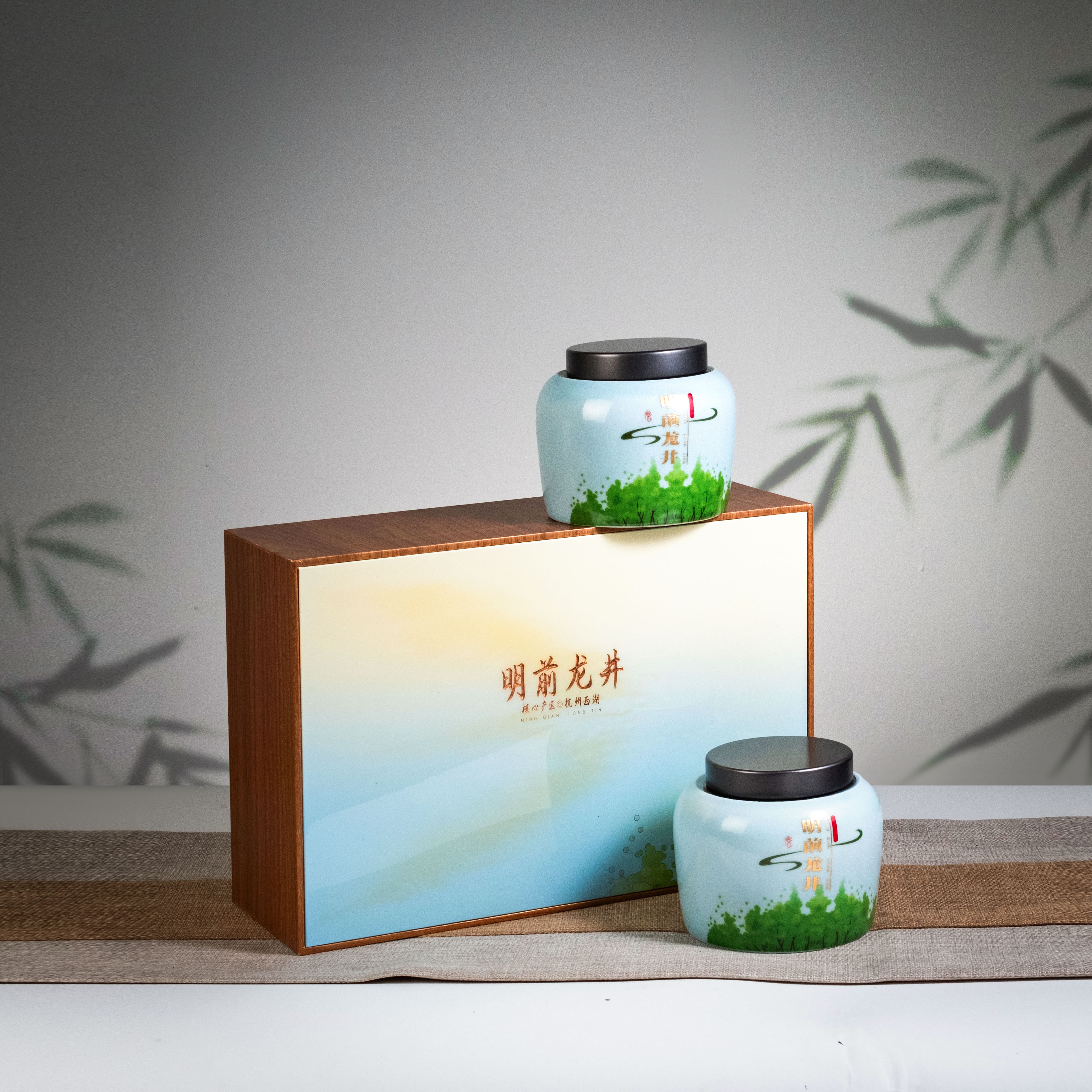 明前龙井白蓝色礼盒 - 茶叶