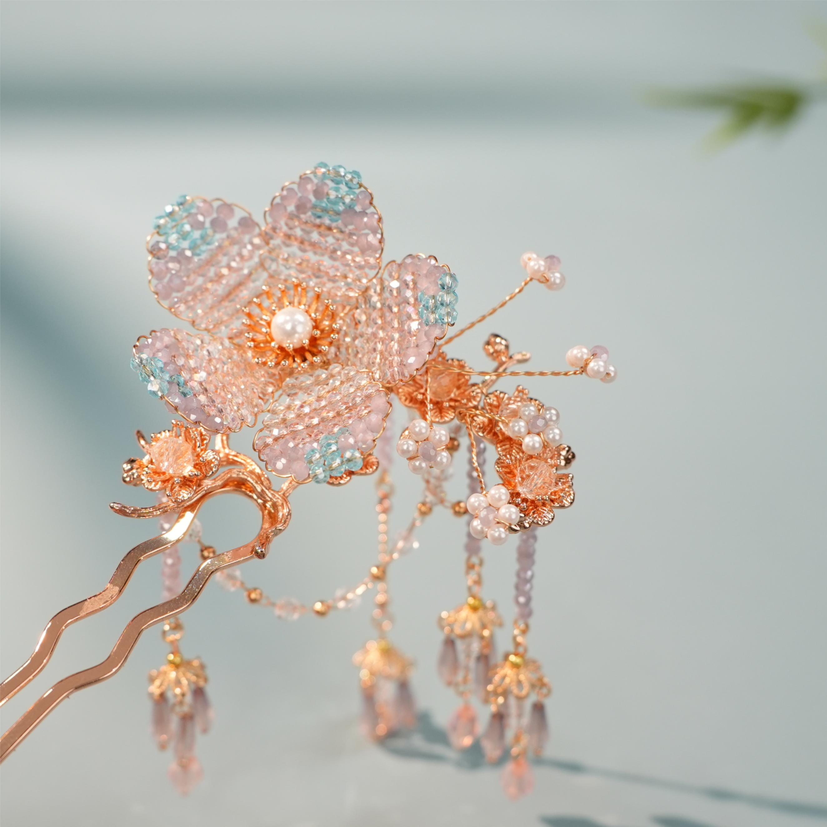 古悦倾城【蓝洛U钗】古风汉服发饰