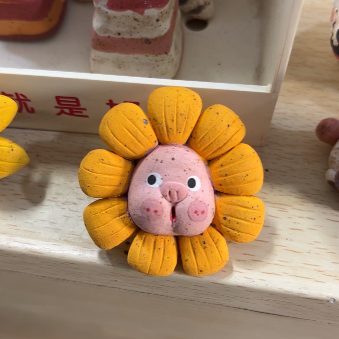 泥塑古镇炻陶花盆