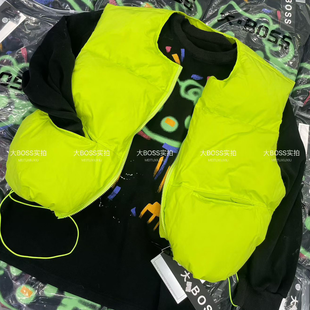 大胖家9659#超大码糖果色短款洋气马甲