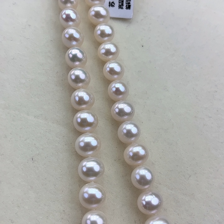 淡水珍珠颈饰银S925镶嵌卡10-11极光炫彩高品孤品