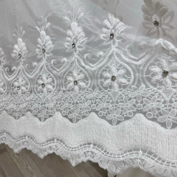 粉色卧室窗帘【花丝组织】