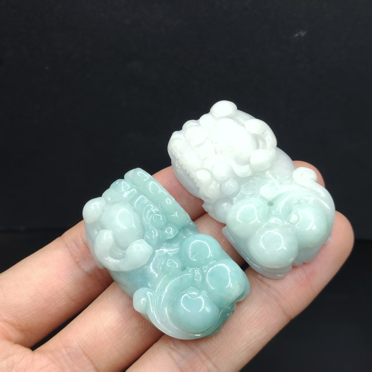 【龙龙严选】翡翠貔貅吊坠赠绳子GS【多样性发其一】约40-24-12mm