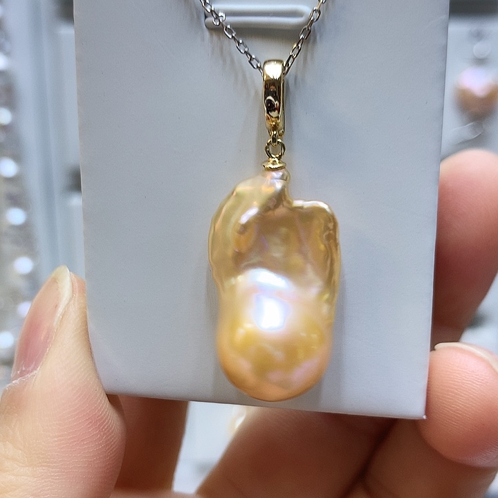 燕***子巴洛克银S925镶嵌淡水珍珠