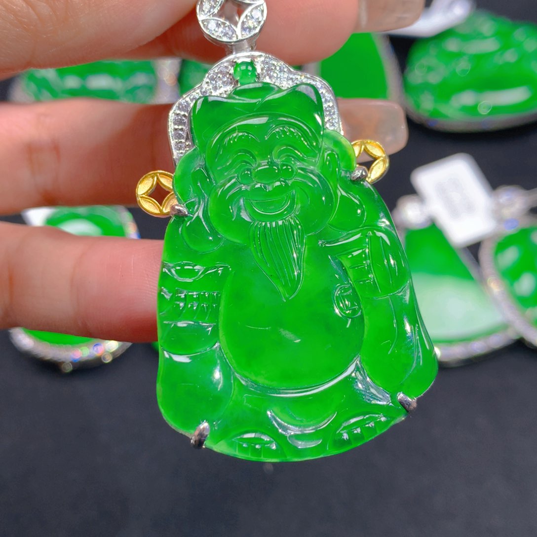 翡翠颈饰银S925镶嵌1111111111