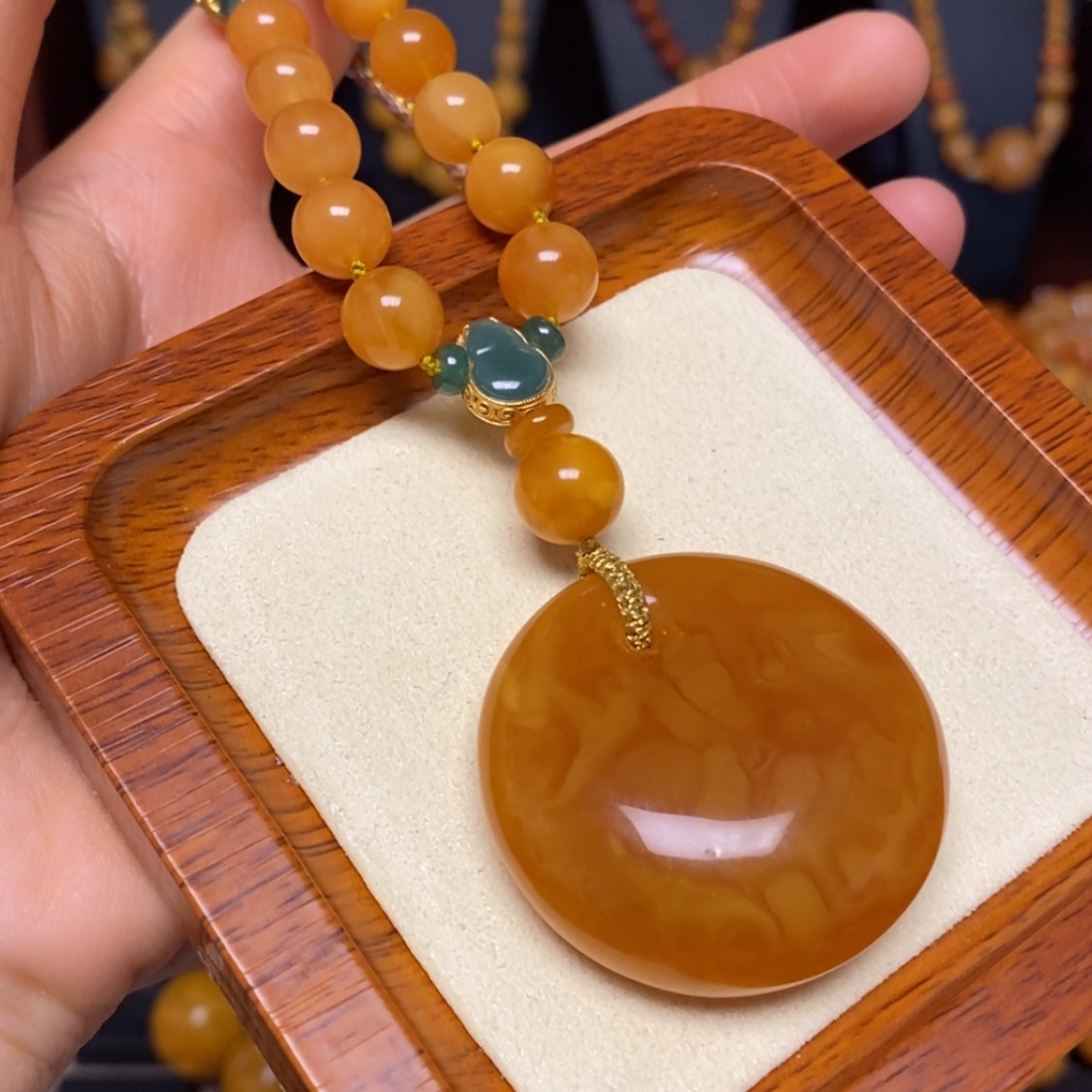 【闪购商品】蜜蜡颈饰未镶嵌项链