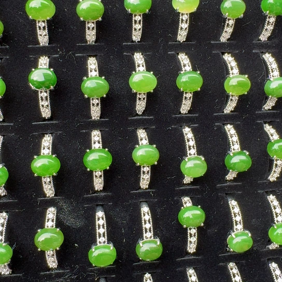 和田玉戒指未镶嵌多样性发货拍一发一