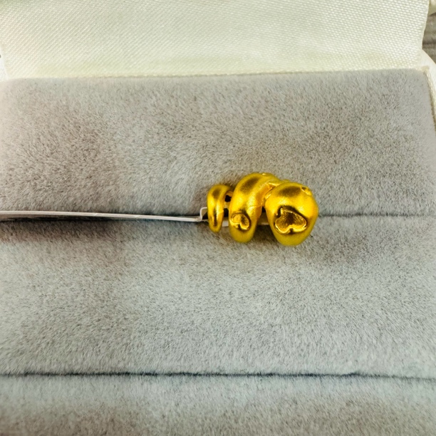 【莹莹专享】足金999饰品 卷卷蛇 0.58 GP