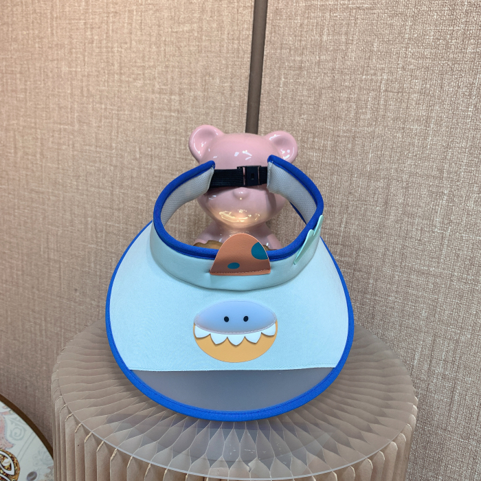 AZ416   宝宝蓝色小奶牛遮阳帽  可调节 2岁以上