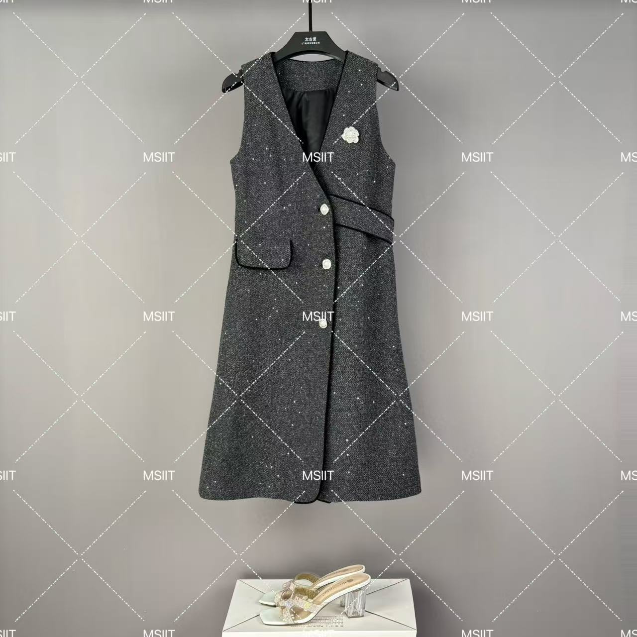 香风秋季新款显瘦国风时尚气质宽松连衣裙WX-A1039