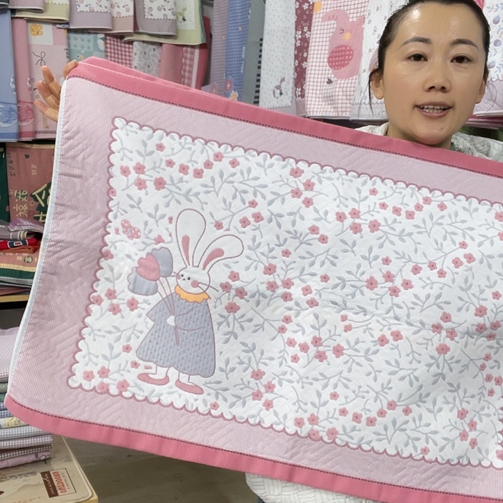 棉特价粉色花园兔