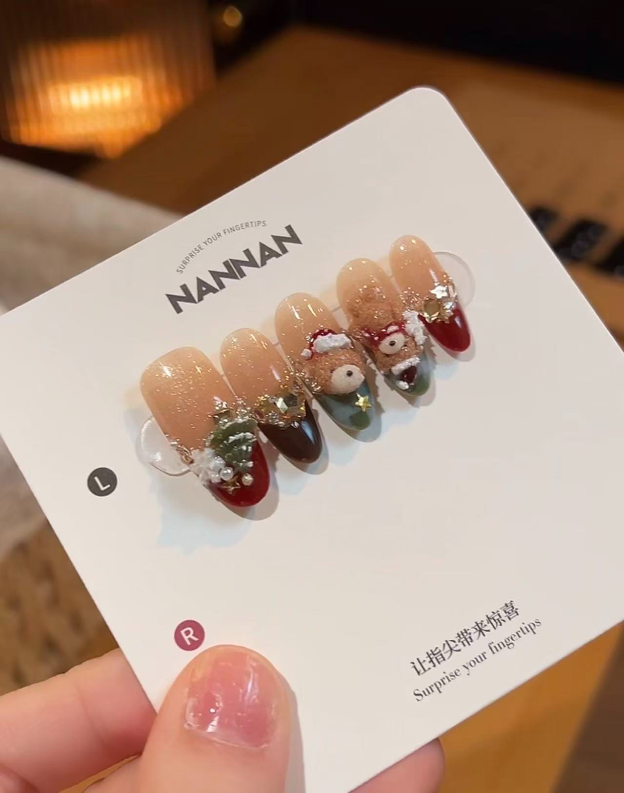 NANNAN[心动熊]手工穿戴甲N129