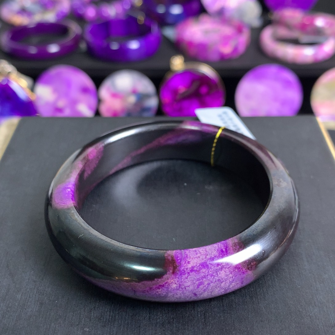 苏纪石（舒俱来）皇家紫手镯55未镶嵌