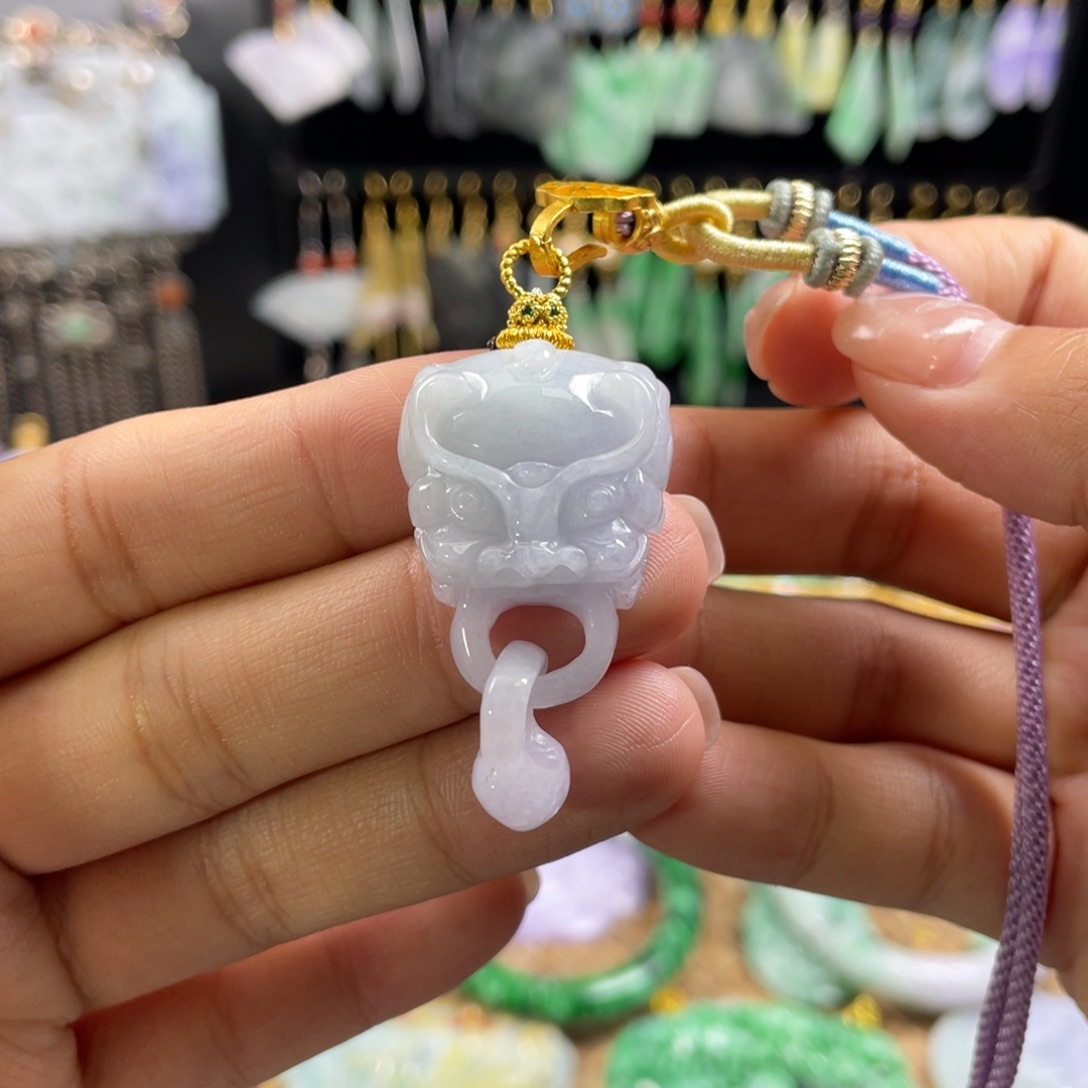 翡翠未镶嵌颈饰代编织