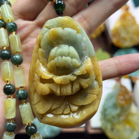 岫玉挂件未镶嵌挂件