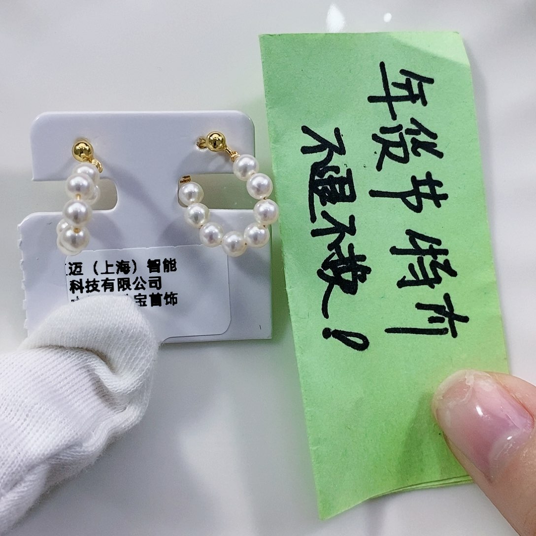 淡水珍珠耳饰银S925镶嵌