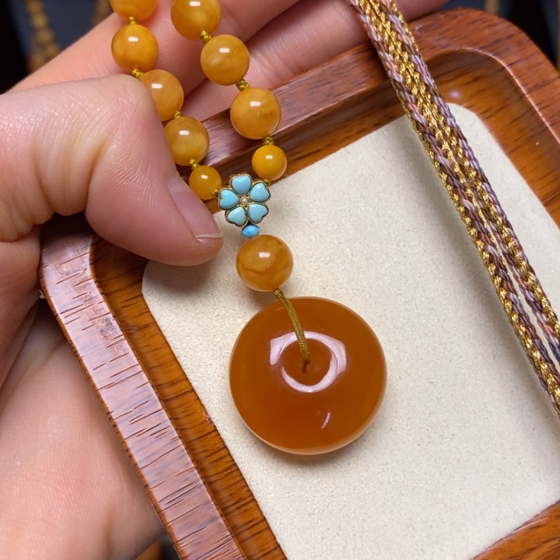 【闪购商品】蜜蜡颈饰未镶嵌项链