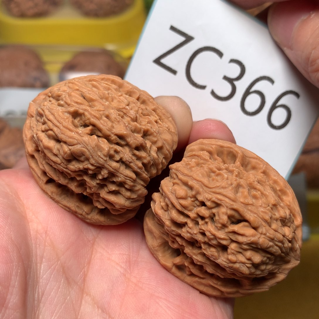 文玩核桃把件红皮炮弹南疆石36