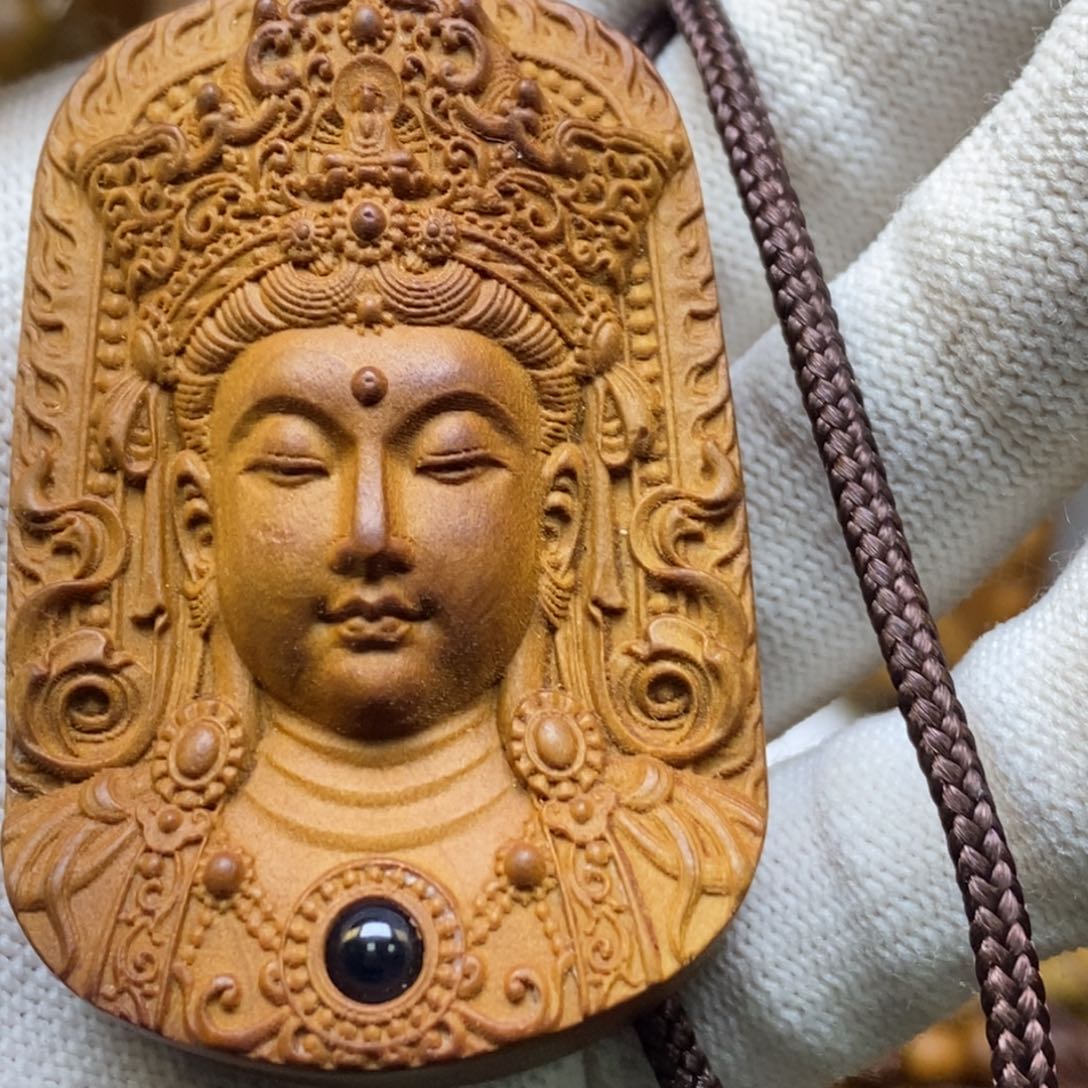 檀香木手串/手链乍*6040老山檀手把件观音焦糖味