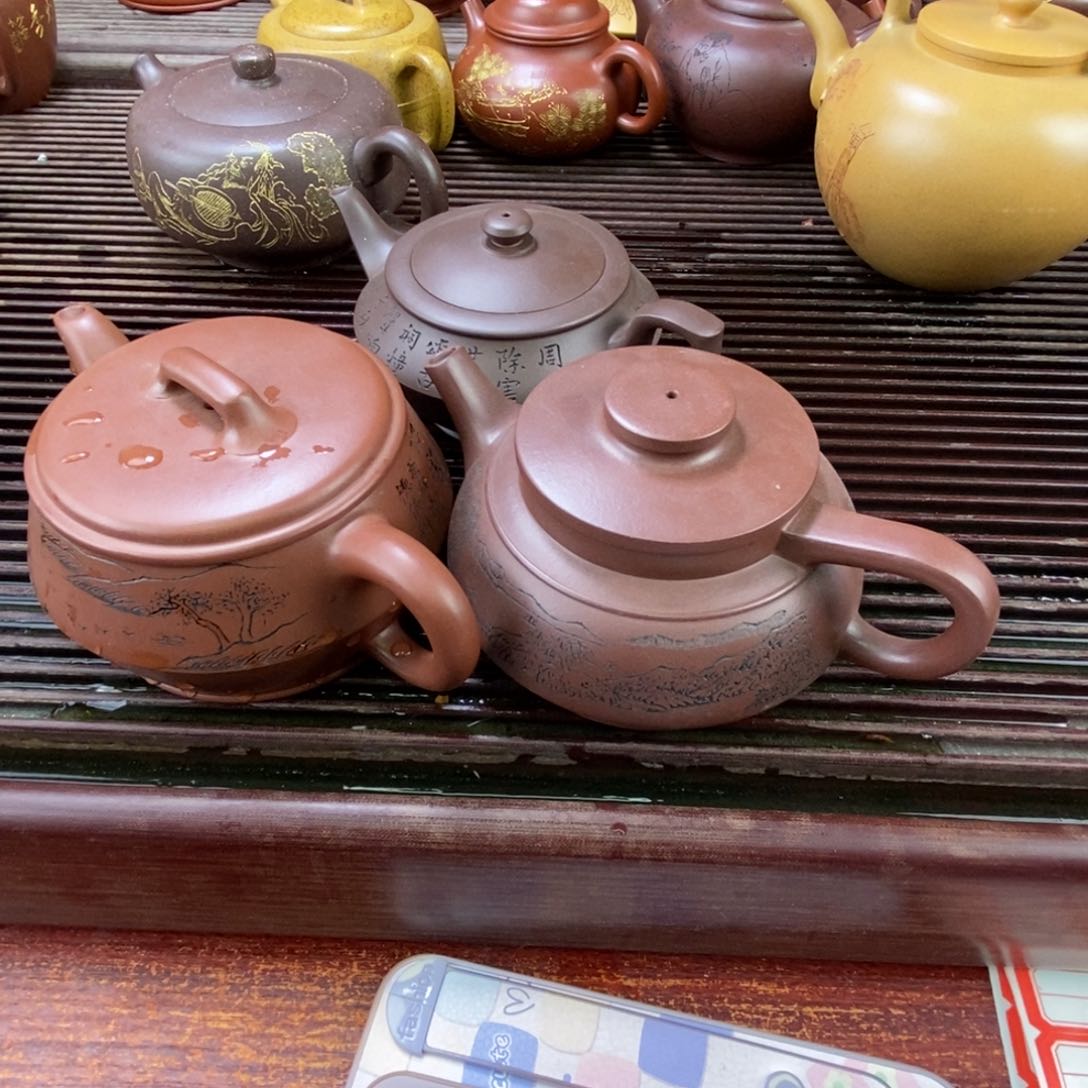 紫砂茶壶月**头3个打包价