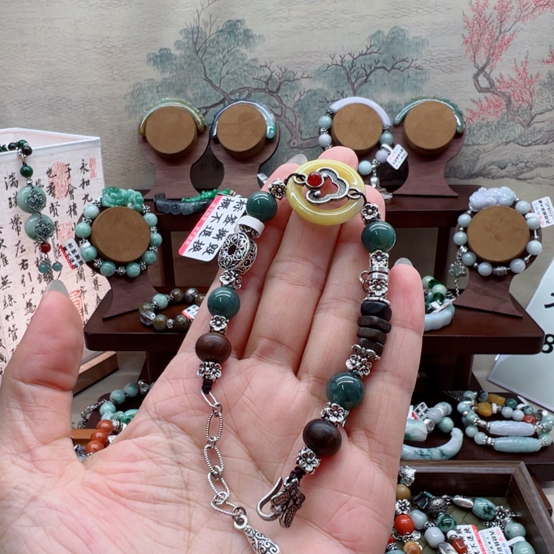 未镶嵌手链翡翠翡翠手串