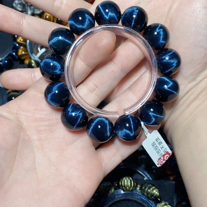 木变石（虎睛石）手串未镶嵌偏*