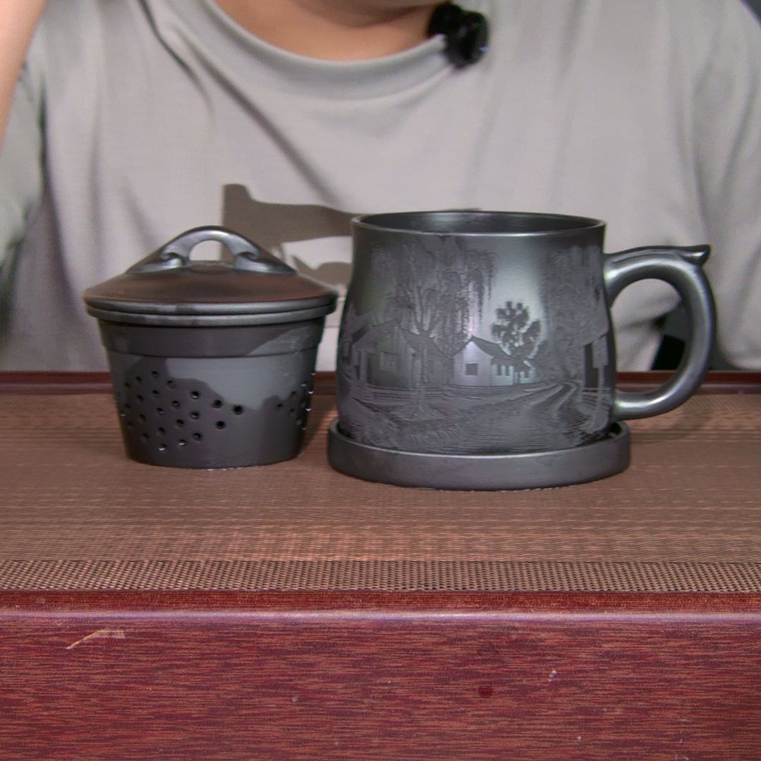 茶杯紫砂高货放漏