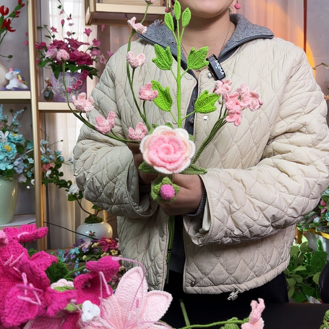 手工钩织设计花束