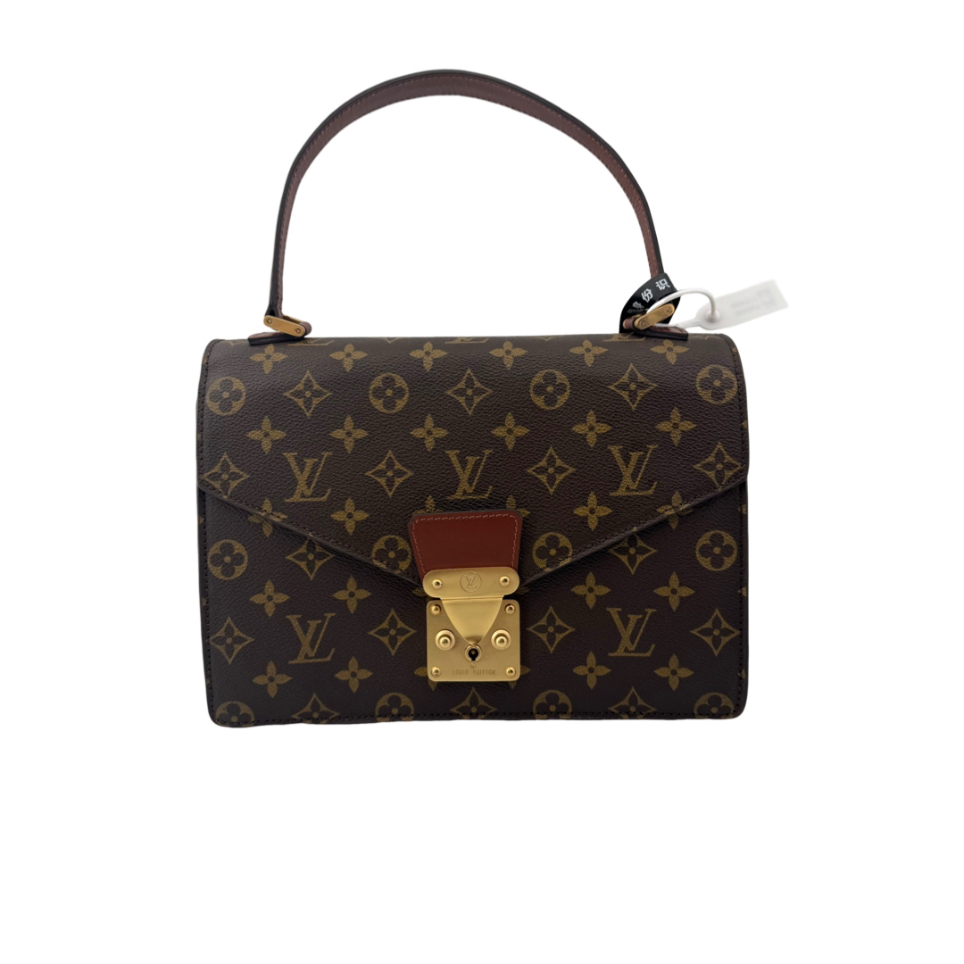 95新 LouisVuitton/路易威登 LV协和广场老花中手提包提/全原