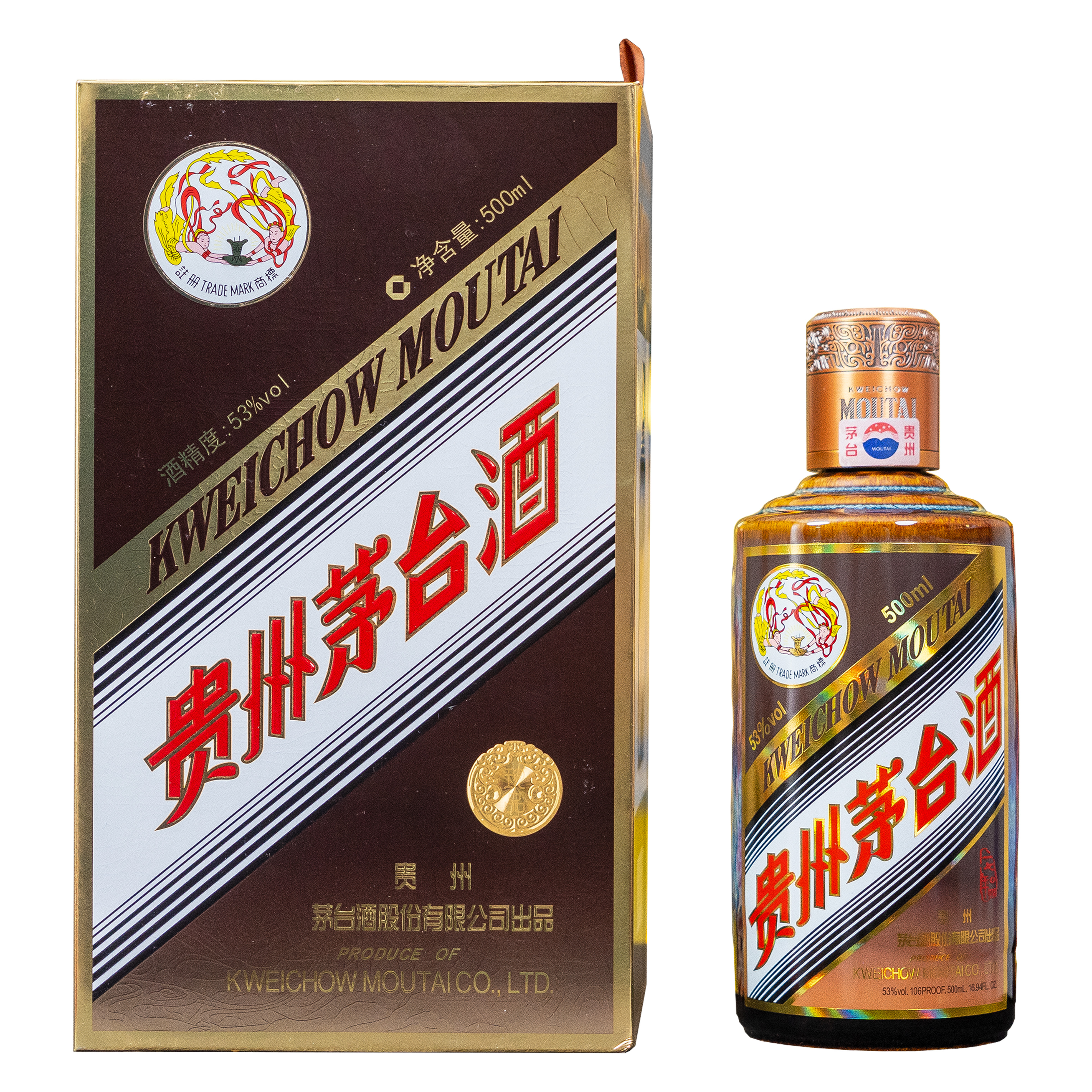 KWEICHOW MOUTAI/贵州茅台【竞拍】2023年茅台彩釉珍品53%Vol500ml