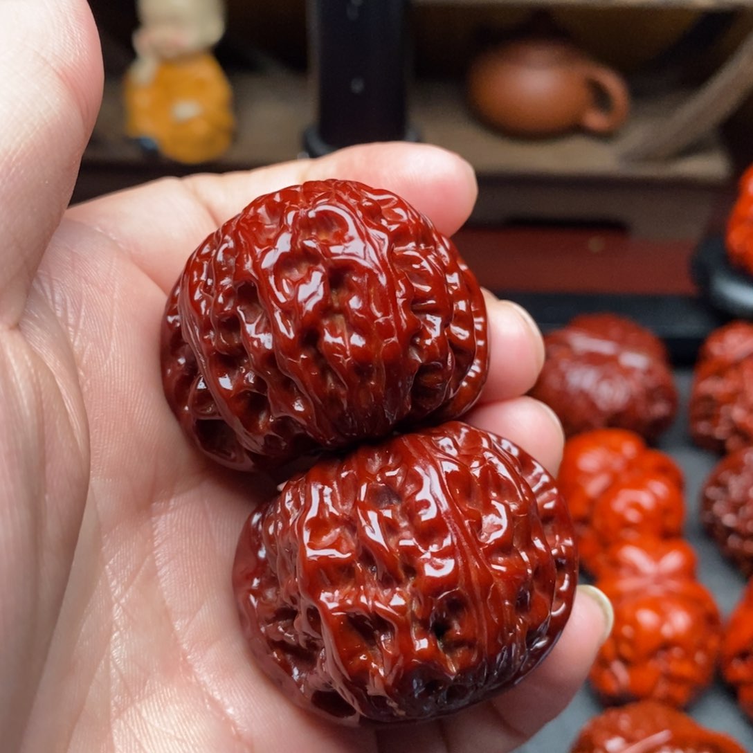 吊坠文玩核桃40白狮子