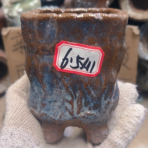 红陶粗陶花盆手工
