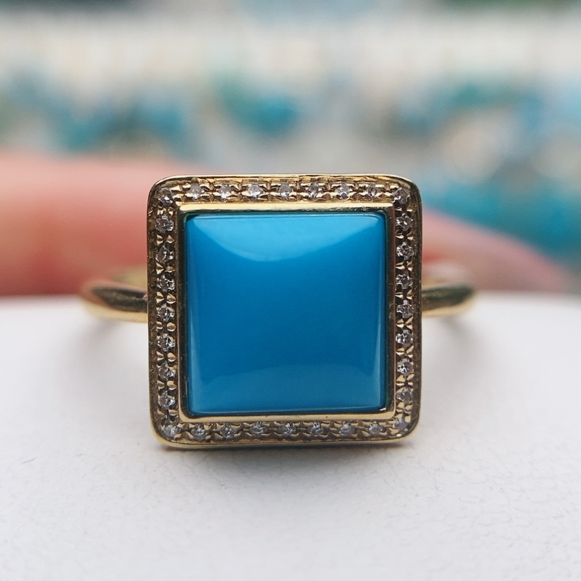 【闪购商品】绿松石配饰18K金镶嵌