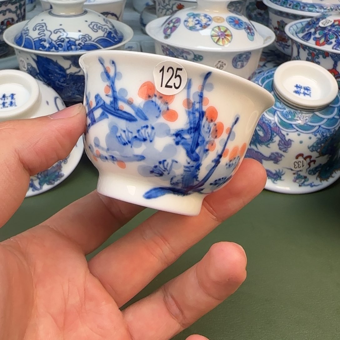 景德镇手工手绘茶具125