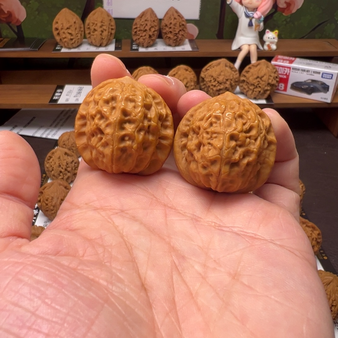 伙***伴把件文玩核桃虎胆34+