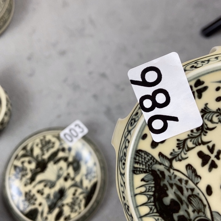 魔***心瓷片手工手绘手工制作