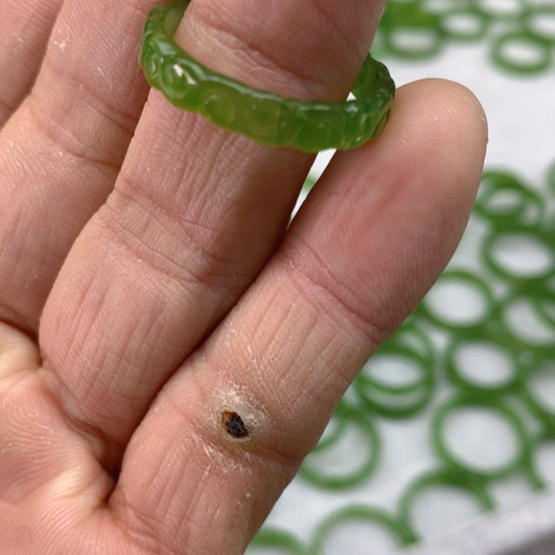 和田玉（碧玉）戒圈未镶嵌